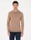 Camel Slim Fit Pamuk Karışımlı Polo Yaka Triko Kazak