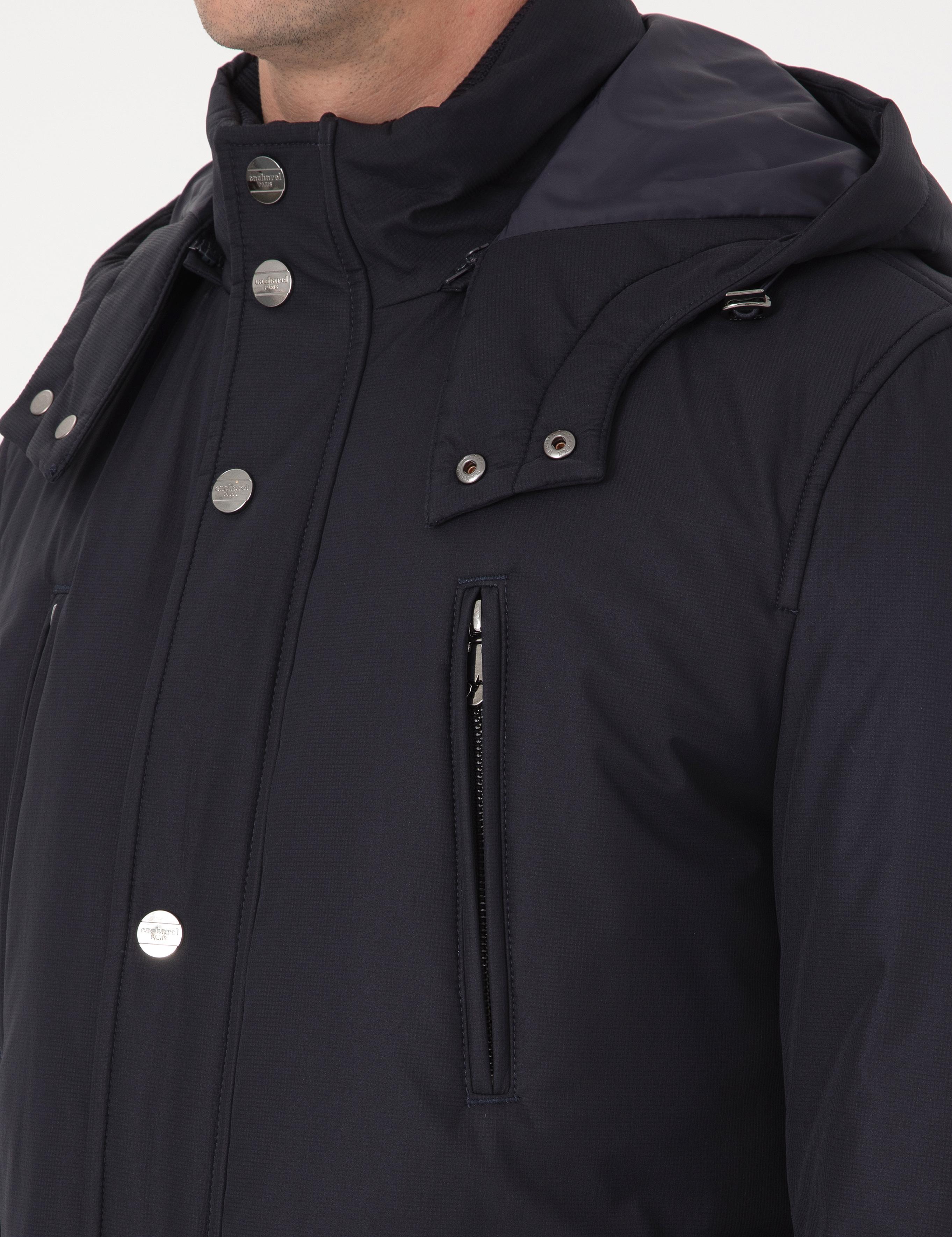Lacivert Regular Fit Kapüşonlu Mont - 50311424018