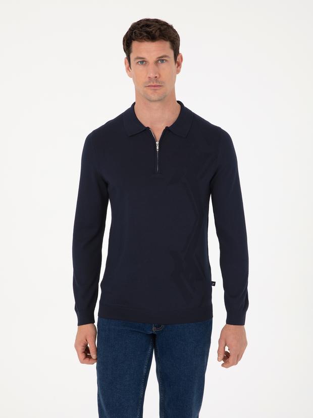 Lacivert Regular Fit Kazak