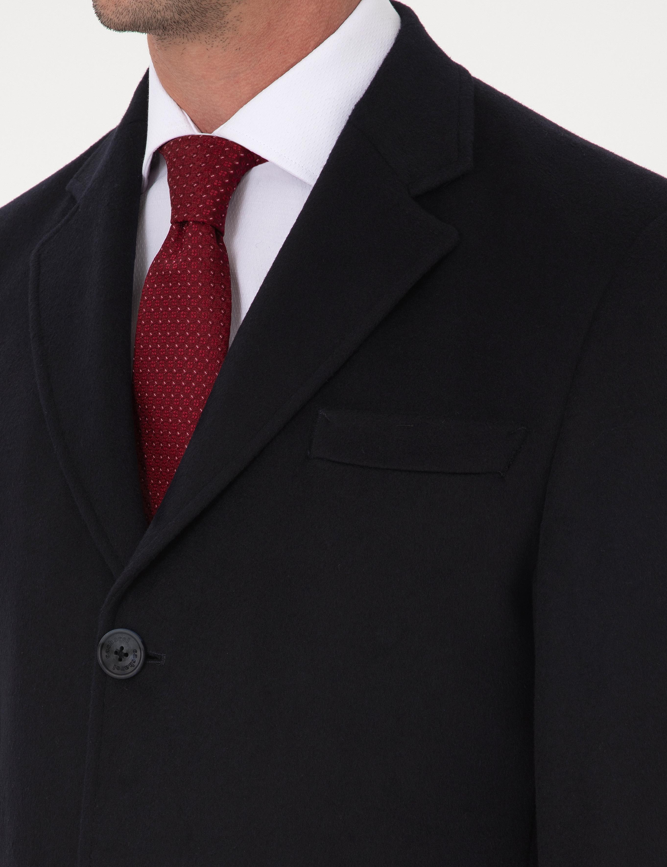 Lacivert Ex Slim Fit Yün Karışımlı Palto - 50319242018