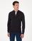 Lacivert Slim Fit Pamuk Karışımlı Yarım Fermuarlı Dik Yaka Triko Kazak