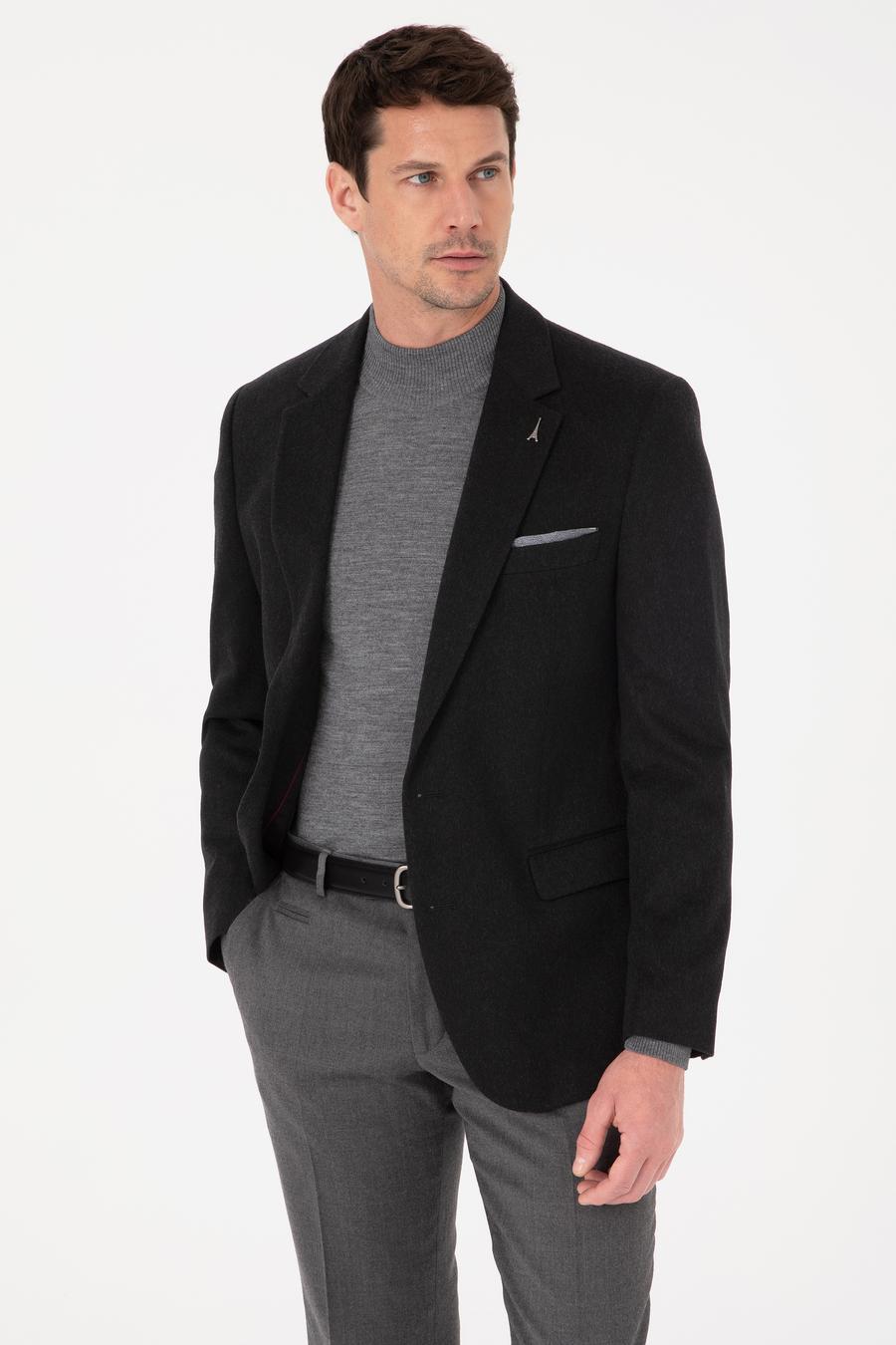 Siyah Slim Fit Ceket - 50270128080