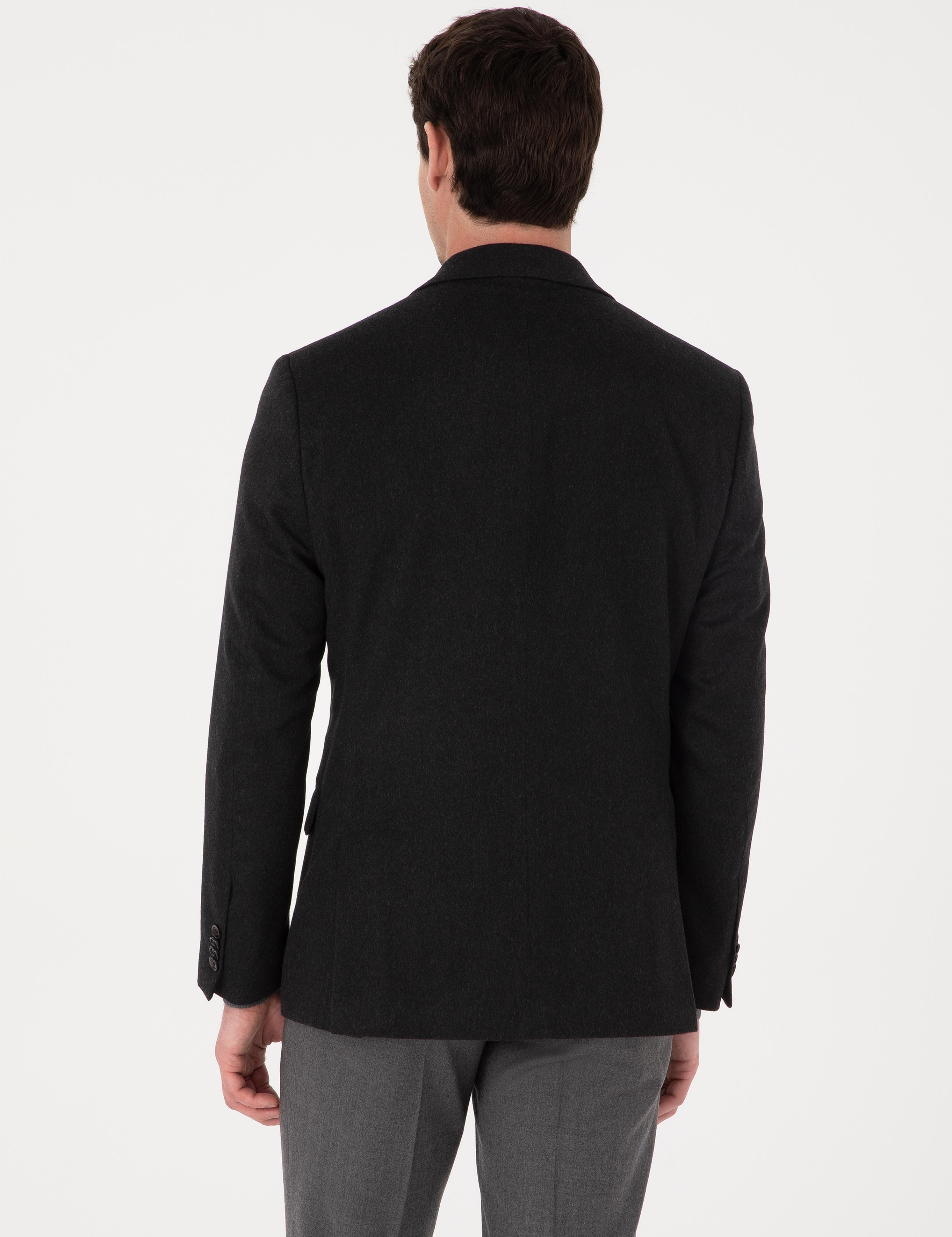 Siyah Slim Fit Ceket - 50270128080