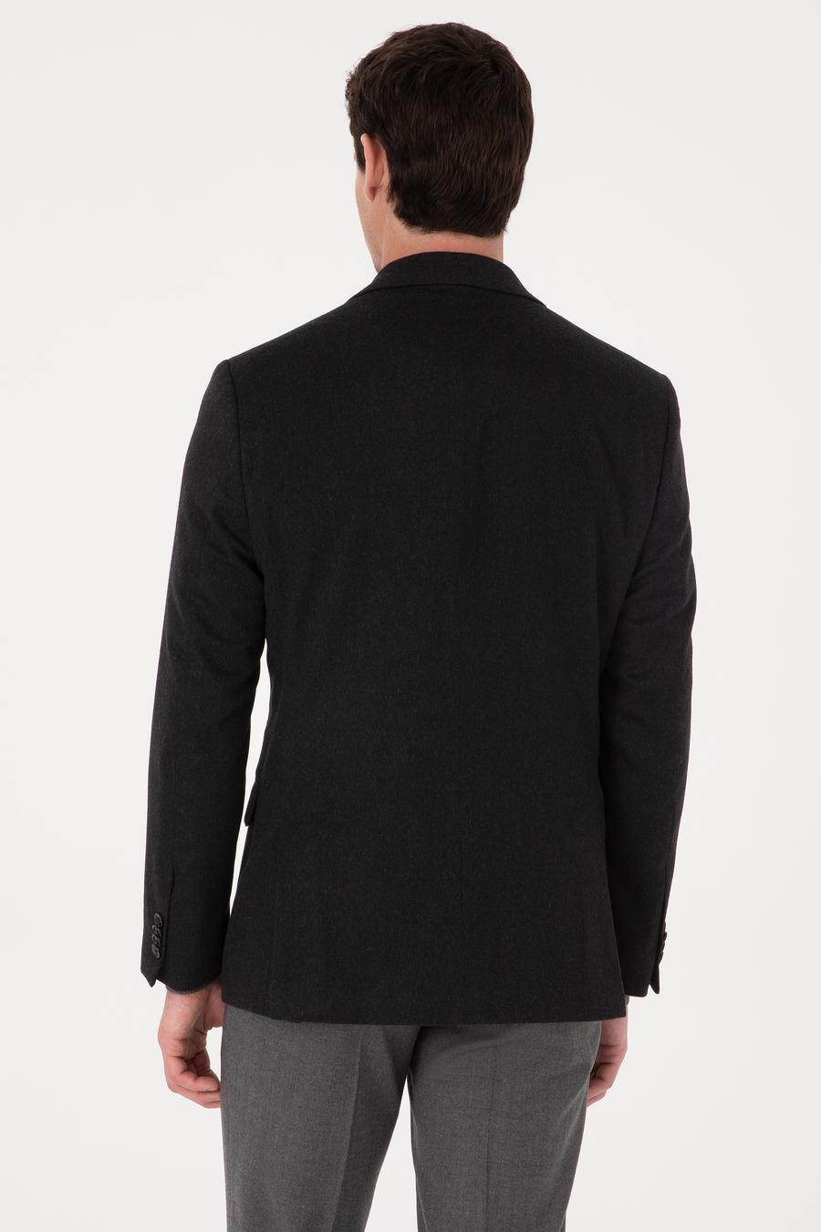 Siyah Slim Fit Ceket - 50270128080