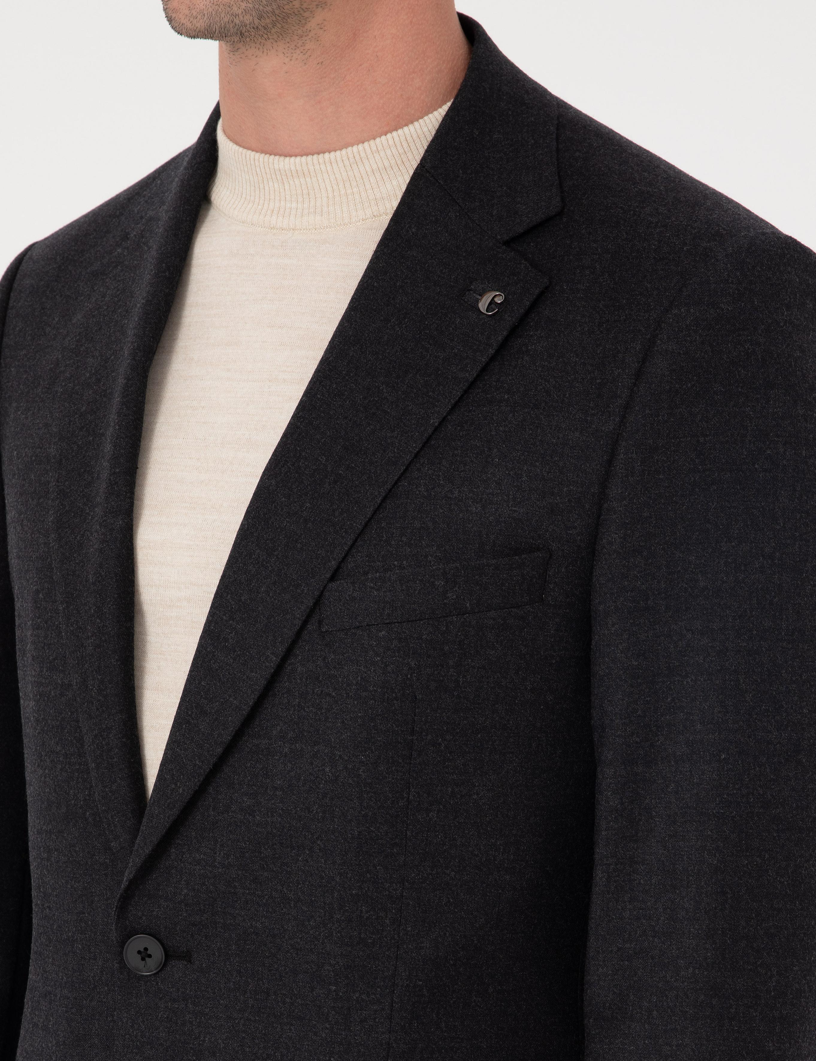 Antrasit Slim Fit Ceket - 50276020080