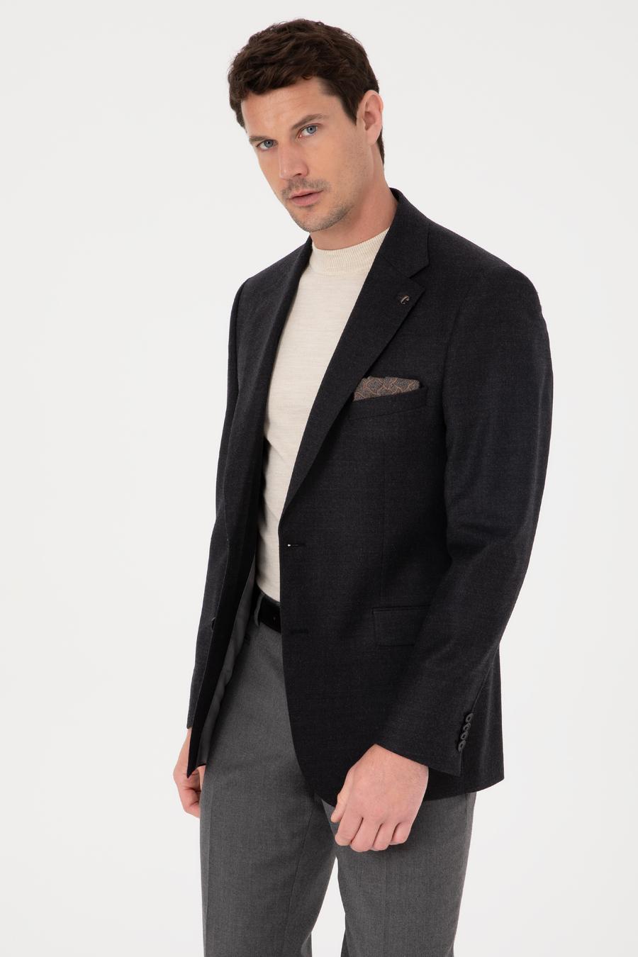 Antrasit Slim Fit Ceket - 50276020080