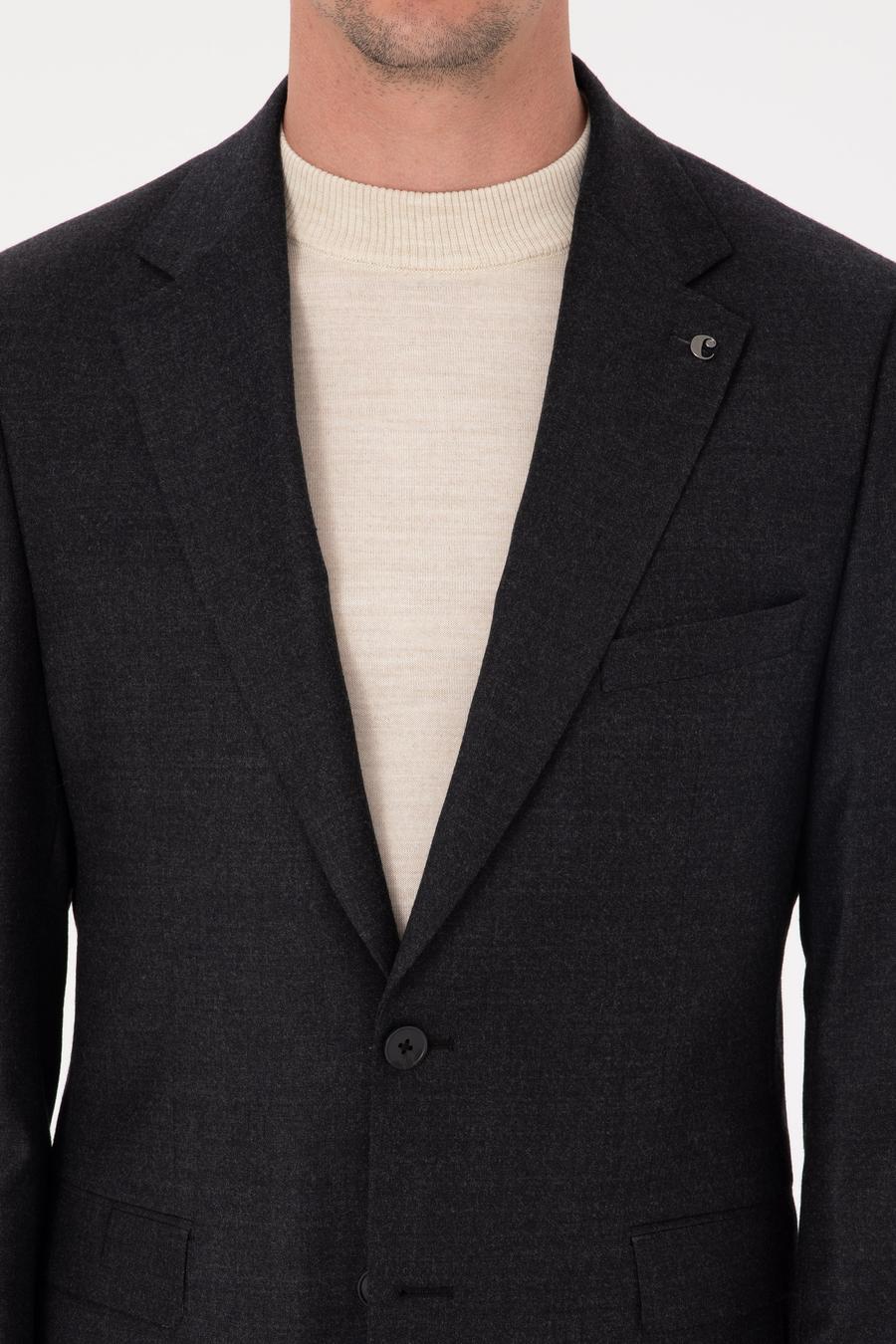 Antrasit Slim Fit Ceket - 50276020080