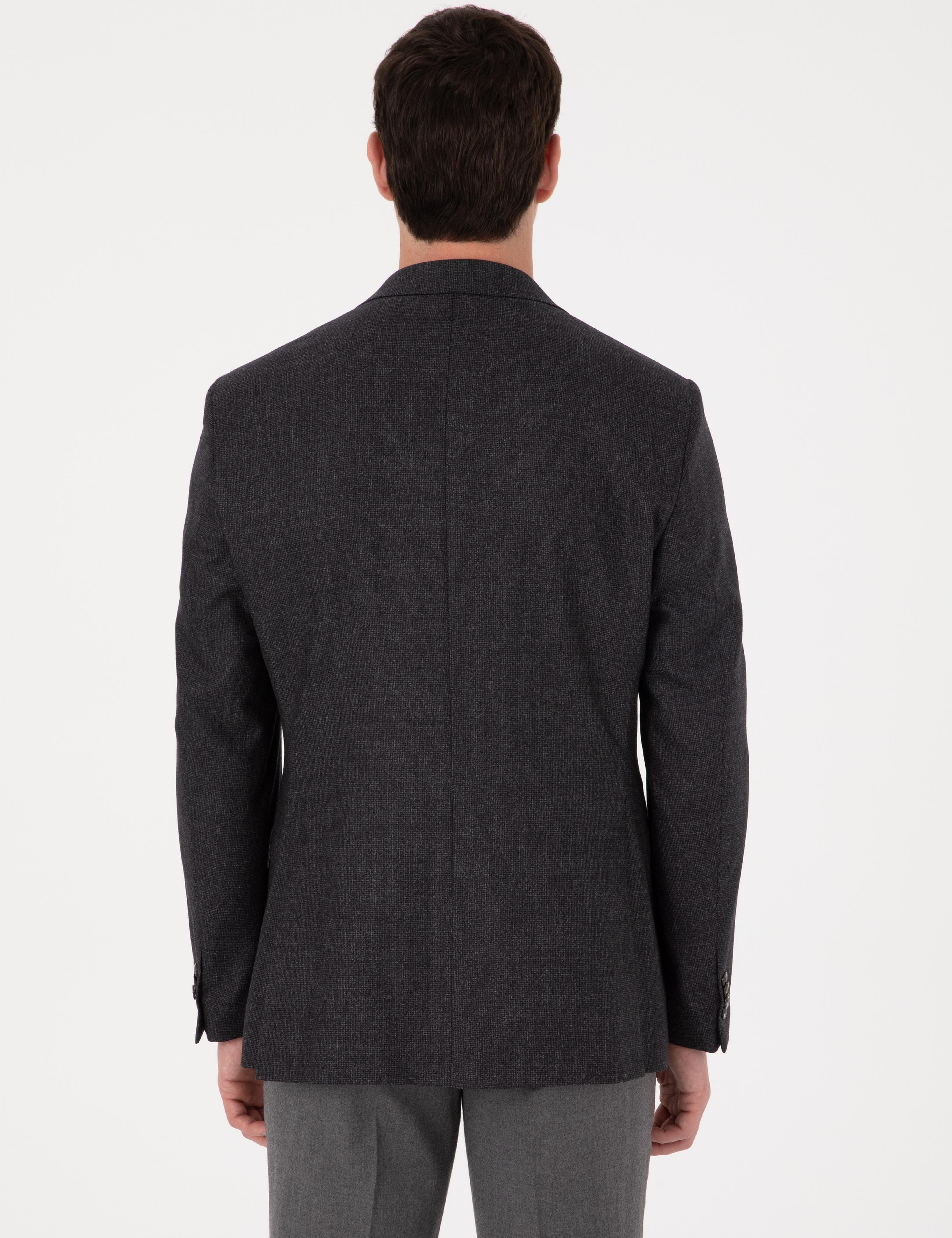 Antrasit Slim Fit Ceket - 50279076047