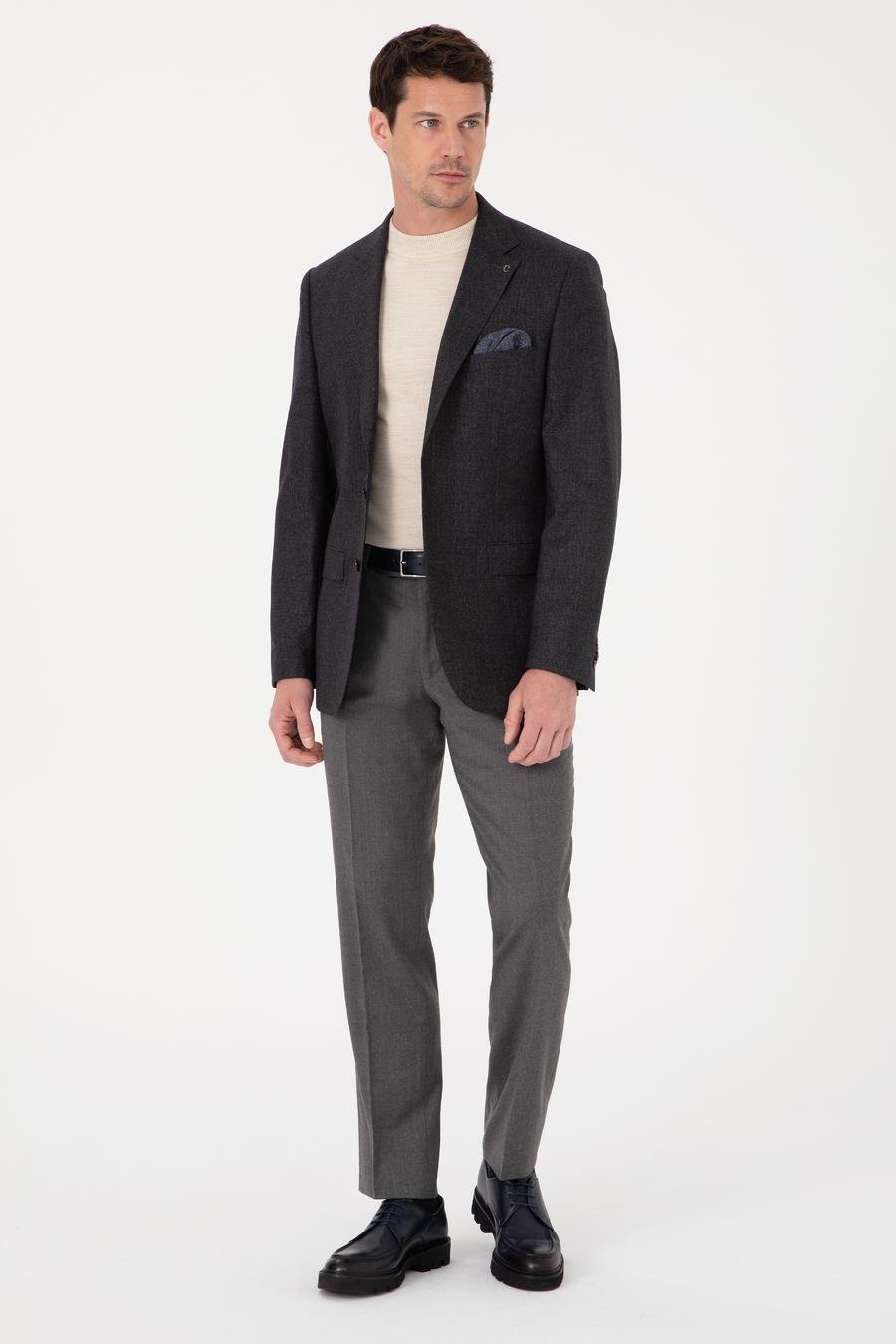 Antrasit Slim Fit Ceket - 50279076047
