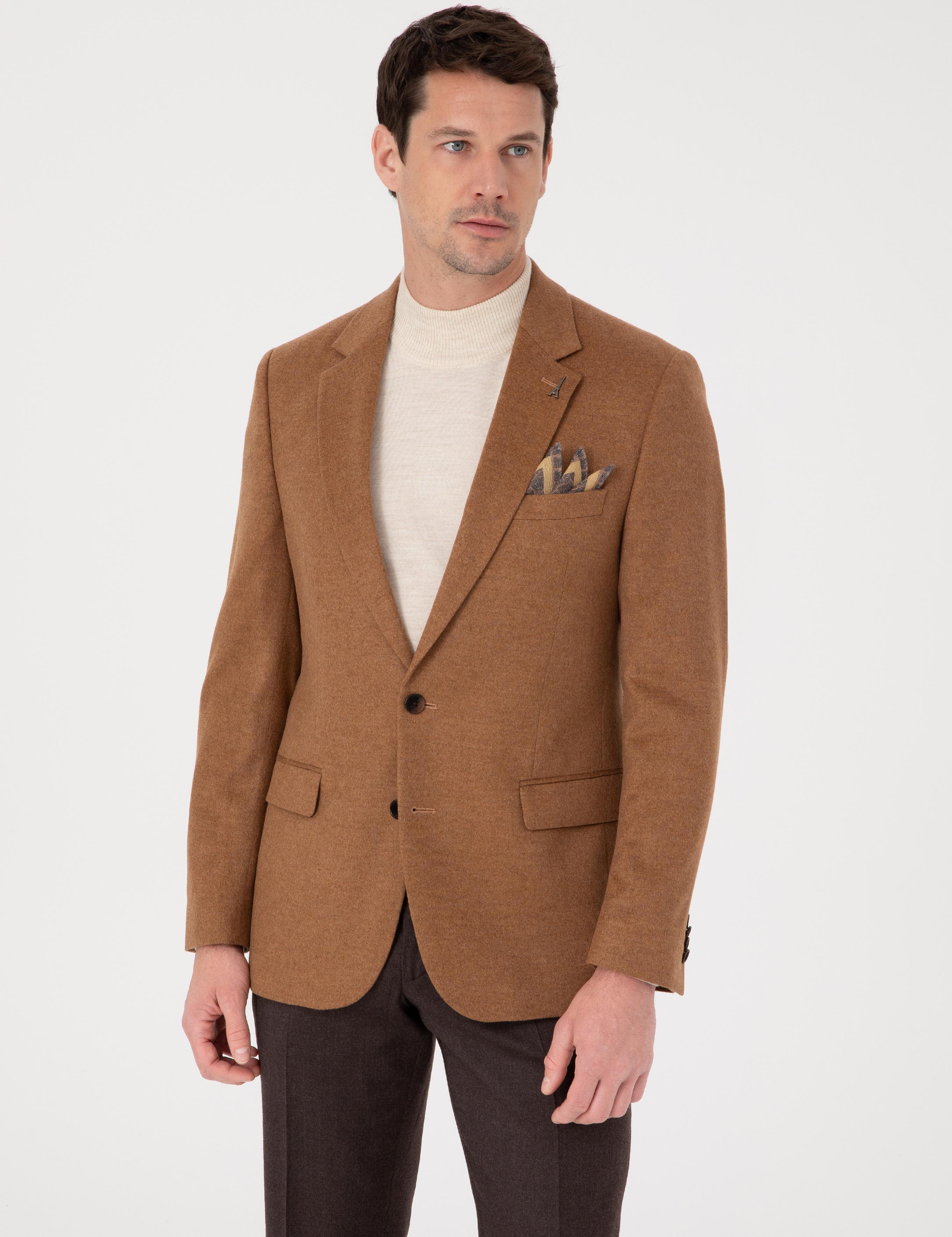 Camel Slim Fit Ceket - 50270128023