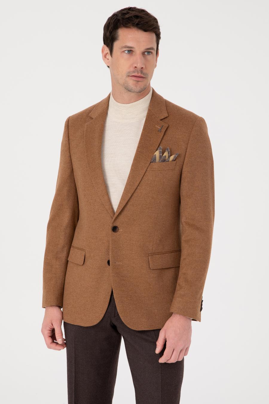 Camel Slim Fit Ceket - 50270128023