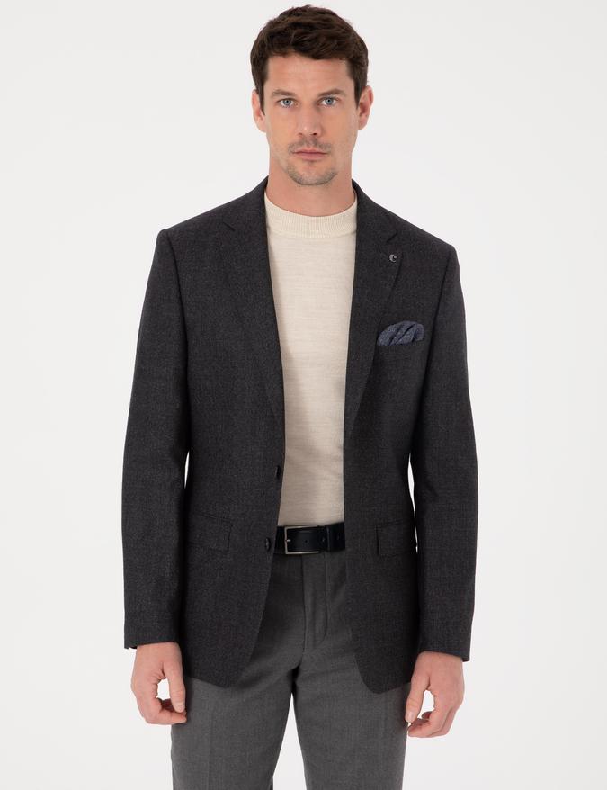 Lacivert Slim Fit Ceket