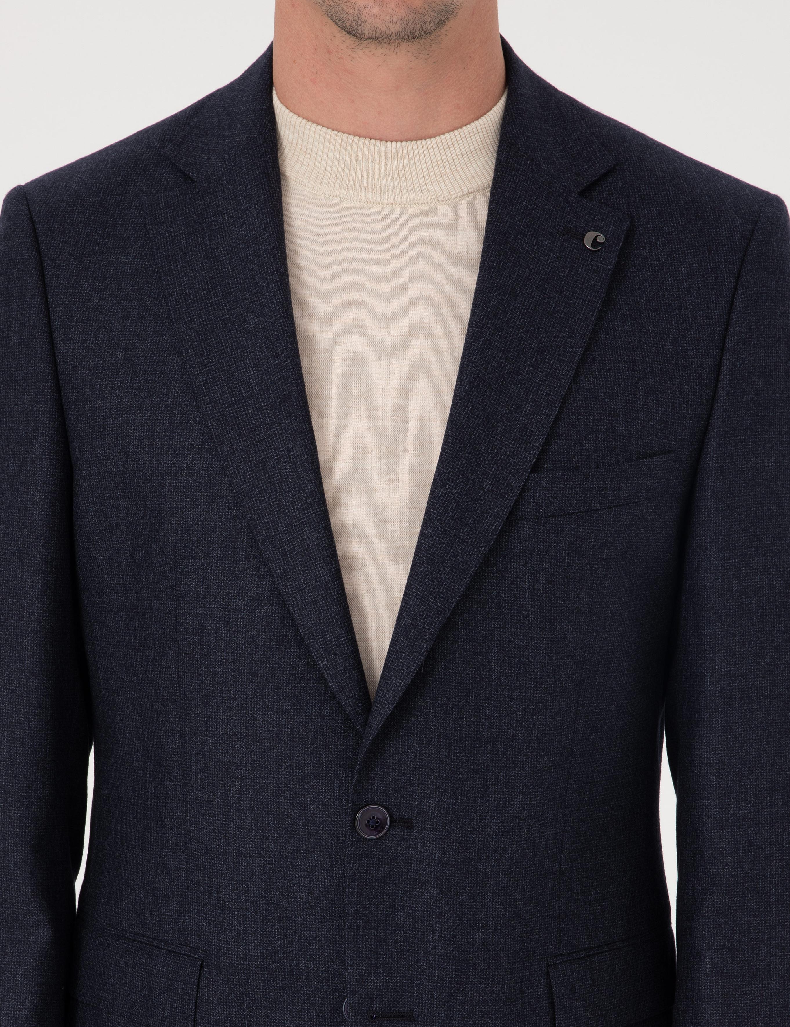 Lacivert Slim Fit Ceket - 50279076008