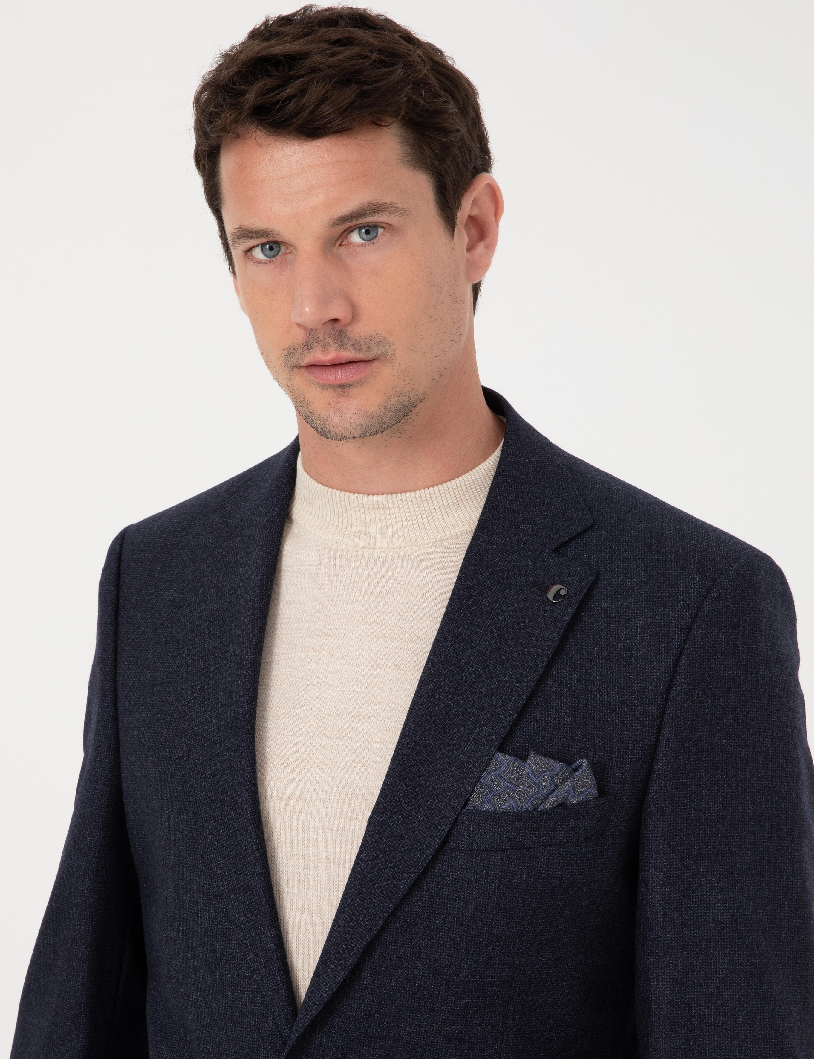 Lacivert Slim Fit Ceket - 50279076008