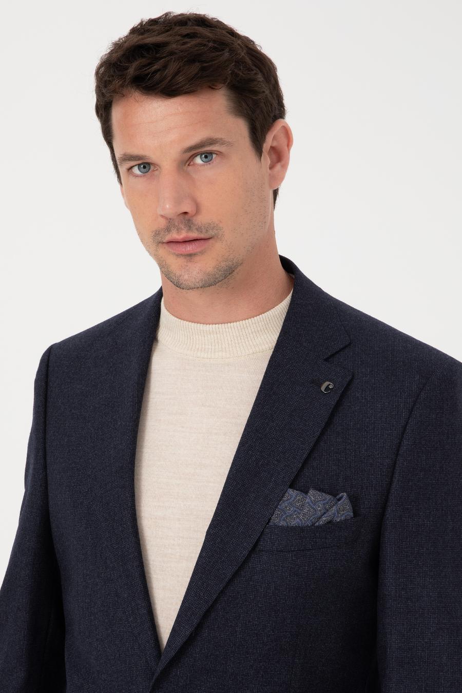 Lacivert Slim Fit Ceket - 50279076008