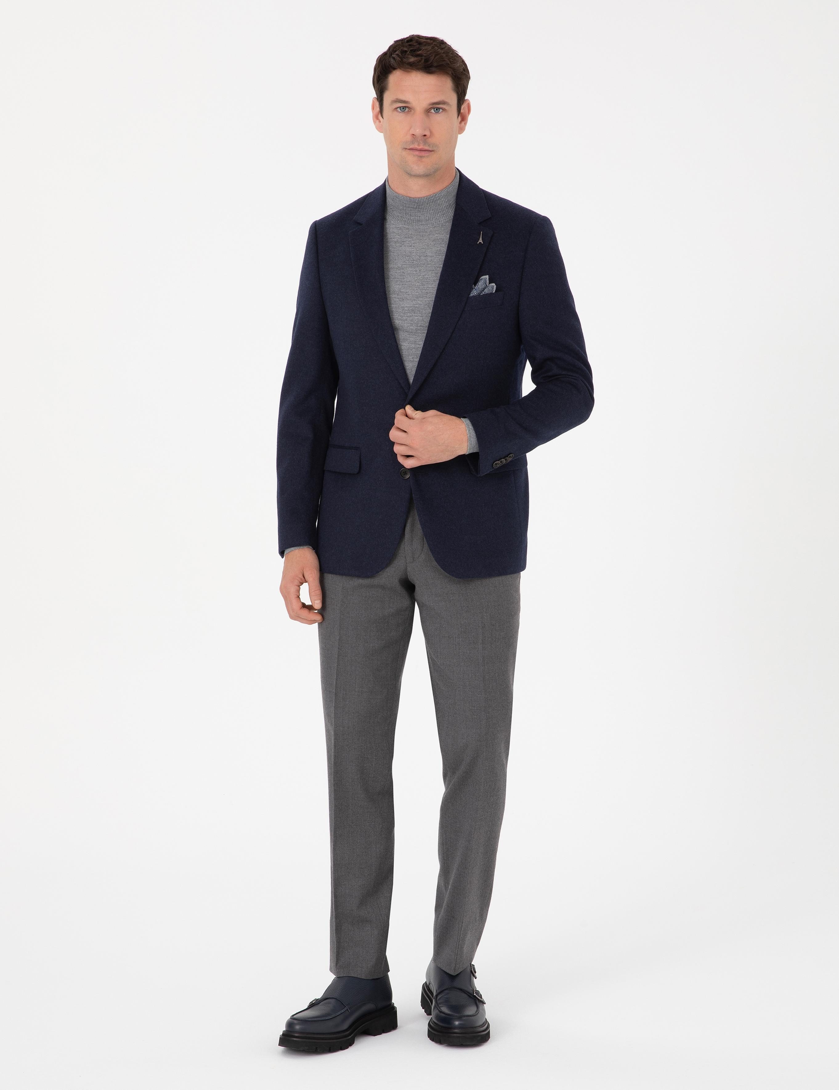 Lacivert Slim Fit Ceket - 50270128047