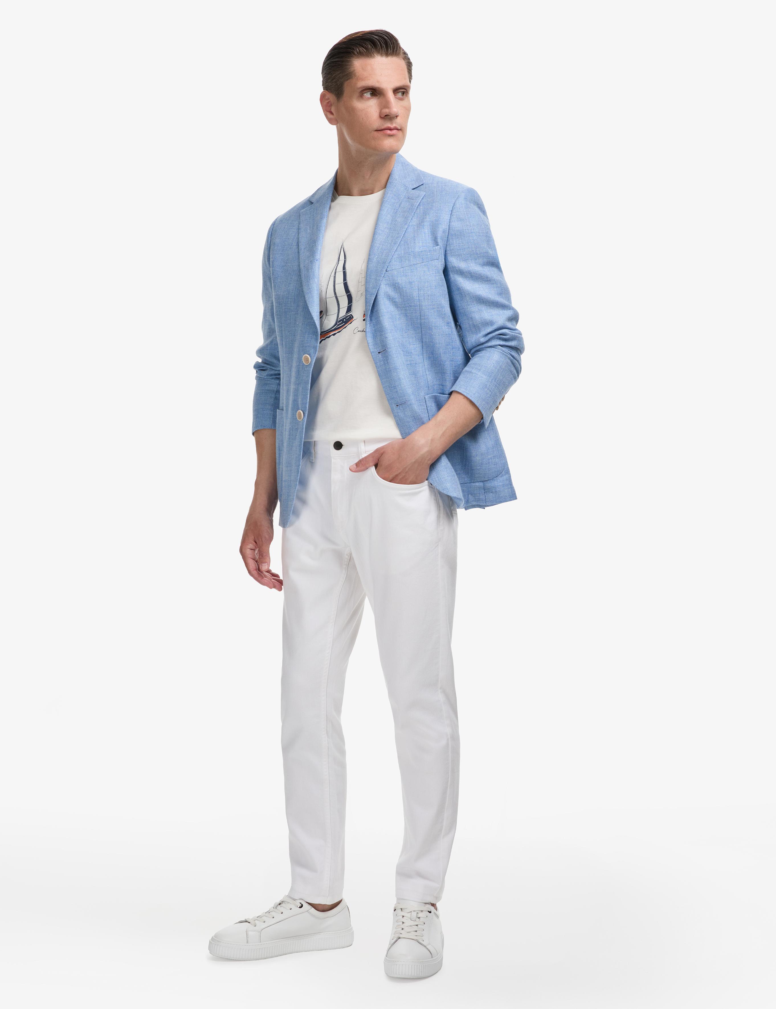Beyaz Slim Fit Pamuk Karışımlı Jean Pantolon - 50304038007