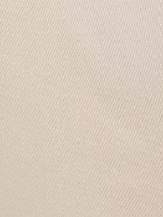 Bej Slim Fit Pamuk Karışımlı Gömlek Yaka Trençkot