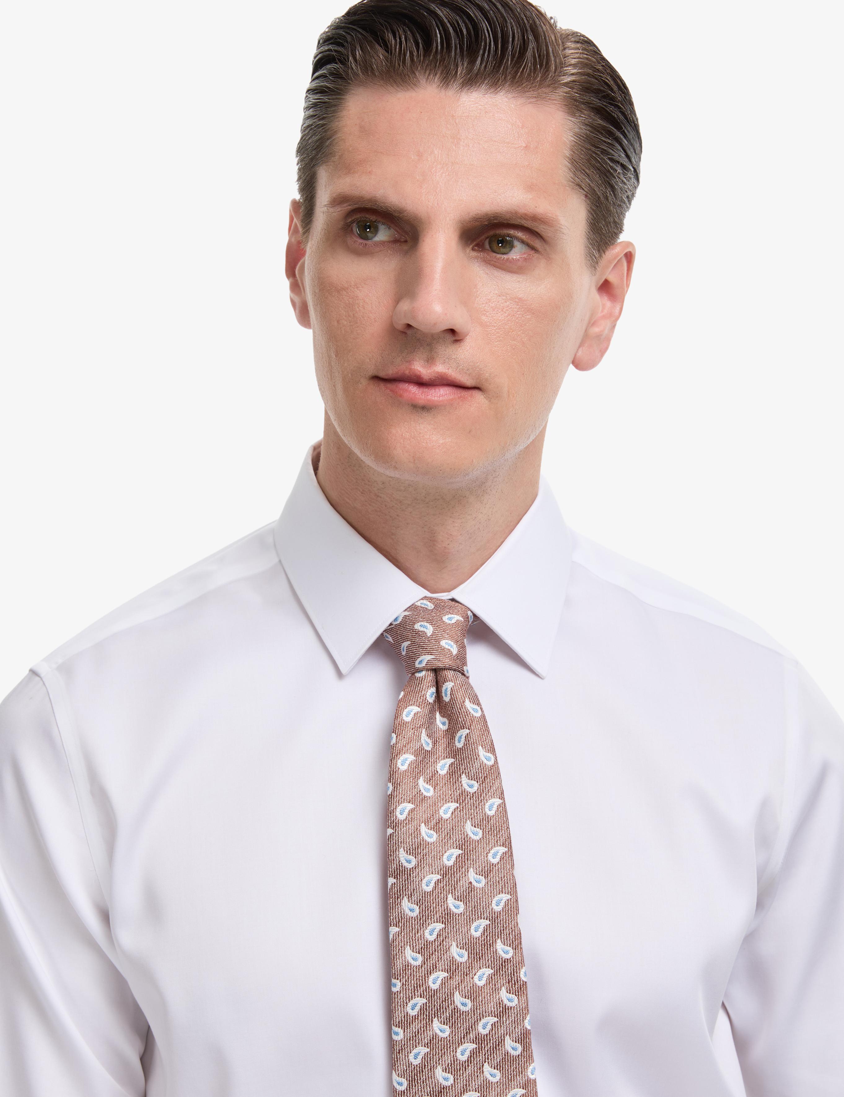 Beyaz Slim Fit Uzun Kollu Basic Gömlek - 50322657007