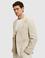 Bej Slim Fit Keten Karışımlı Ceket