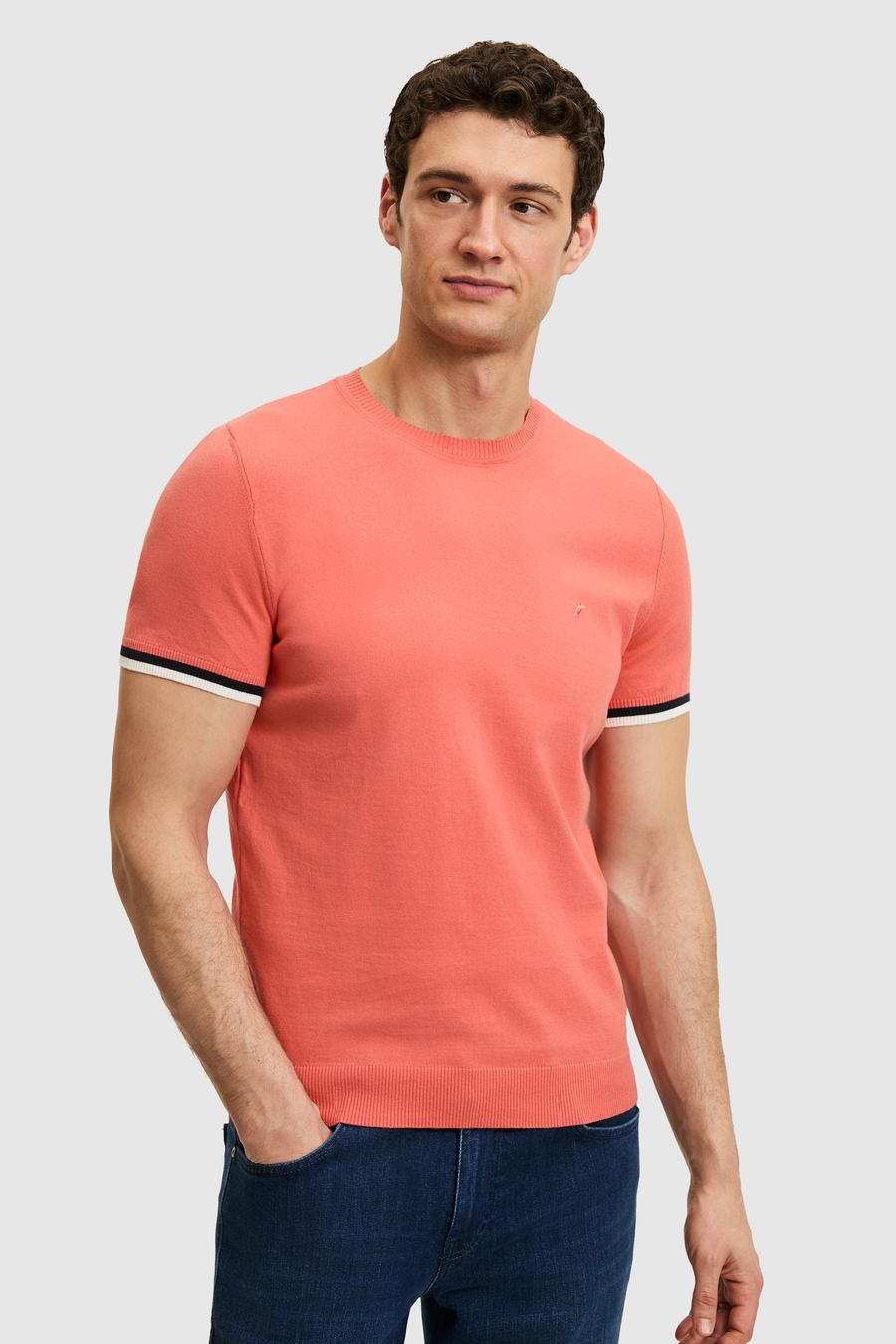 Mercan Slim Fit Bisiklet Yaka Triko T-shirt - 50300809022