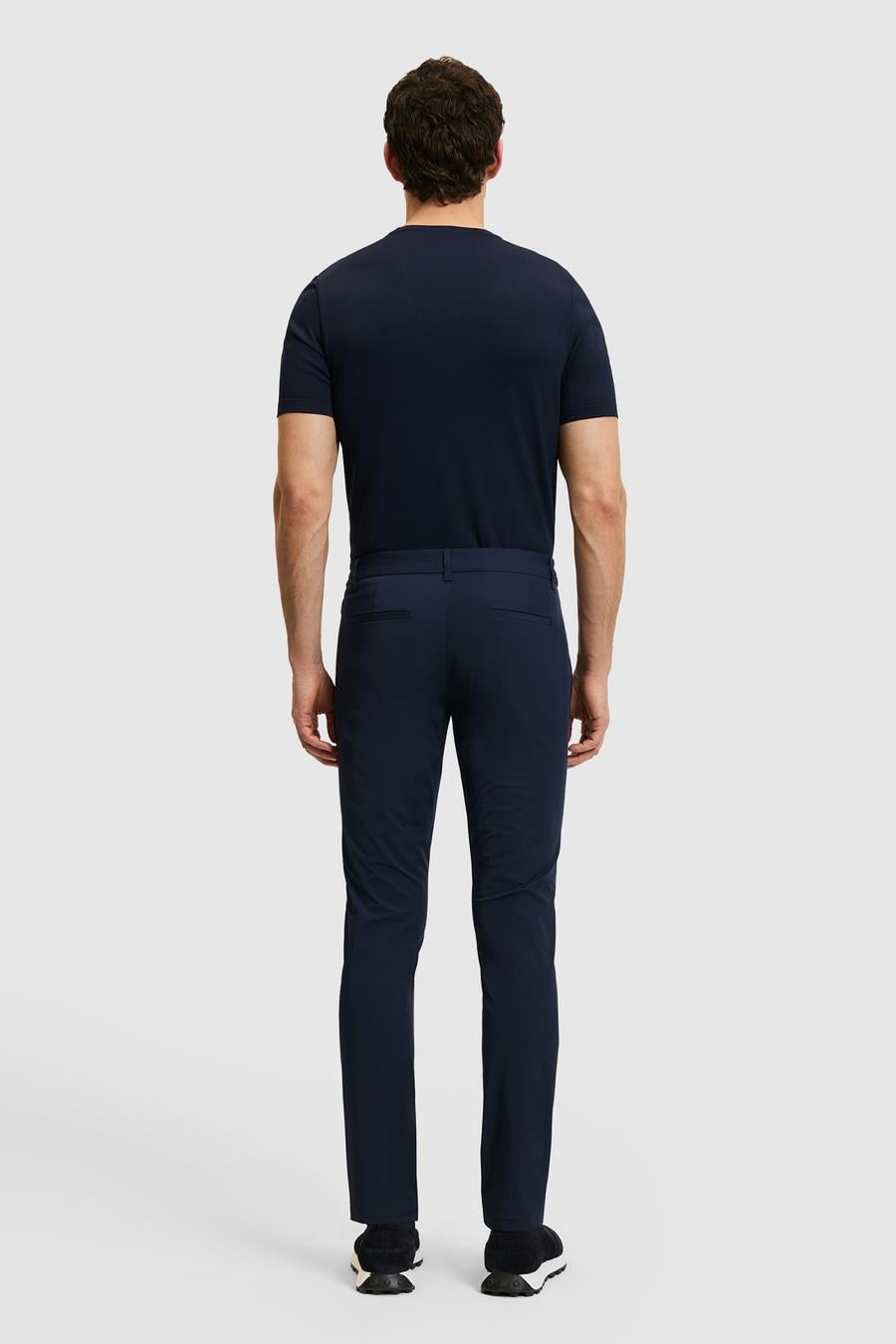 Lacivert Slim Fit Beli Lastikli Kanvas Pantolon - 50324291083