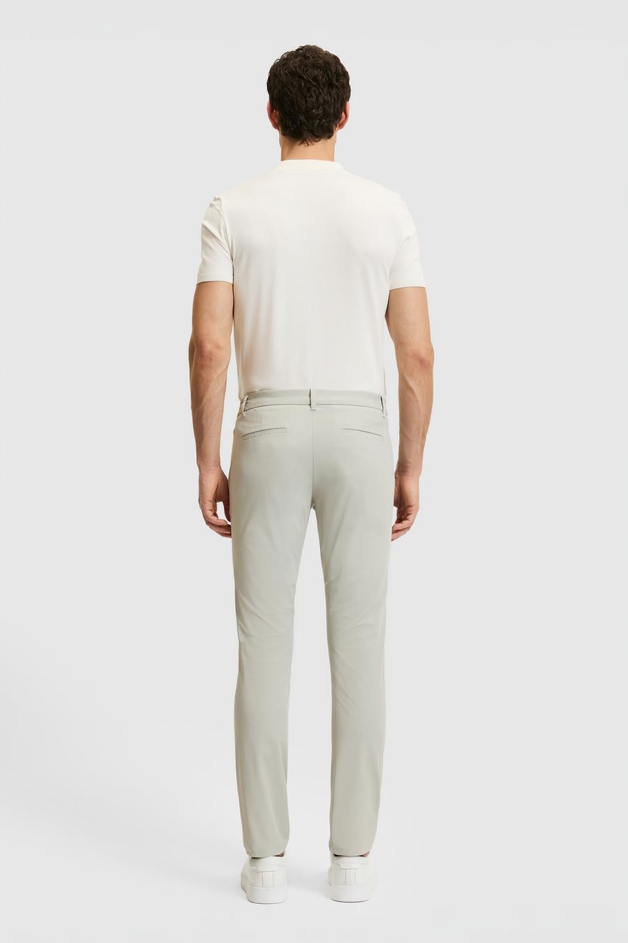 Taş Slim Fit Beli Lastikli Kanvas Pantolon - 50324291158