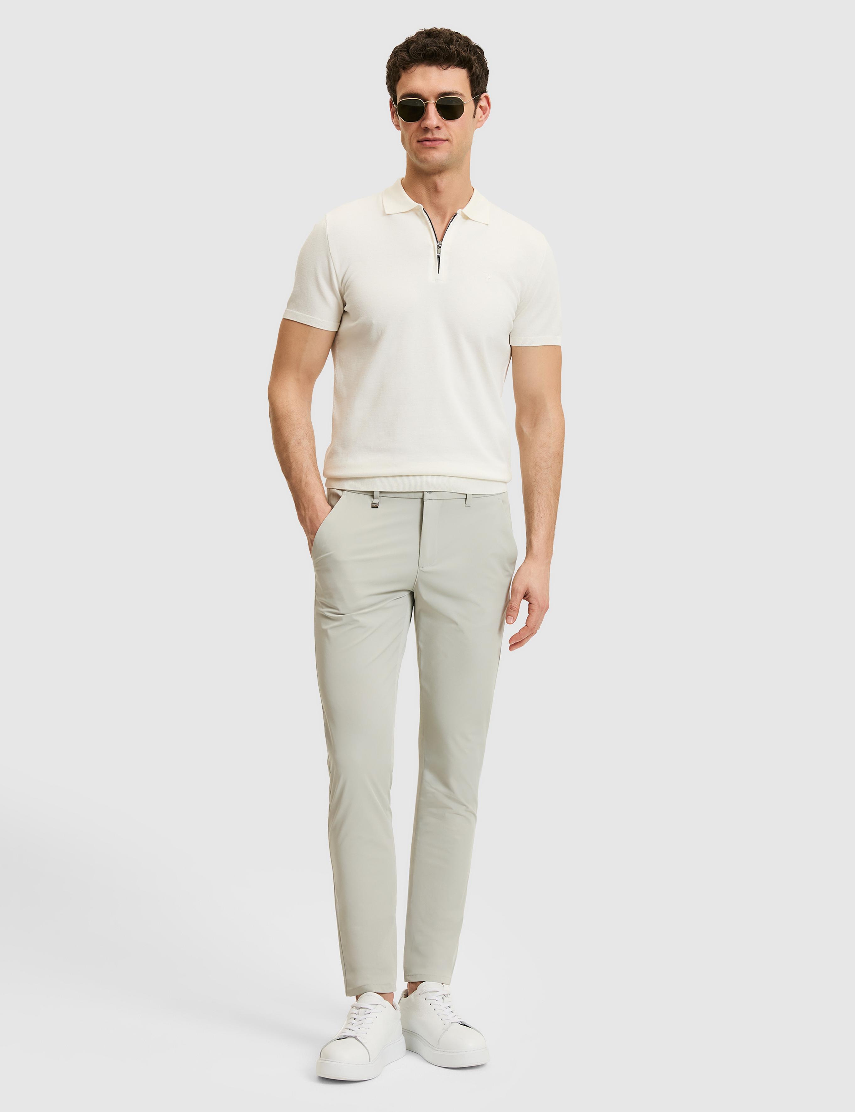 Taş Slim Fit Beli Lastikli Kanvas Pantolon - 50324291158