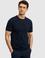 Lacivert Slim Fit Bisiklet Yaka Triko T-shirt