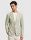 Mint Slim Fit Mikro Desen Mono Yaka Ceket