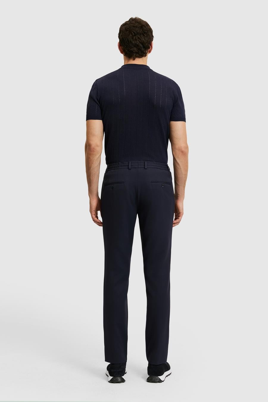 Lacivert Slim Fit Beli Lastikli Pantolon - 50328690018