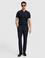 Lacivert Slim Fit Beli Lastikli Pantolon