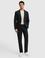 Siyah Slim Fit Beli Lastikli %100 Keten Pantolon