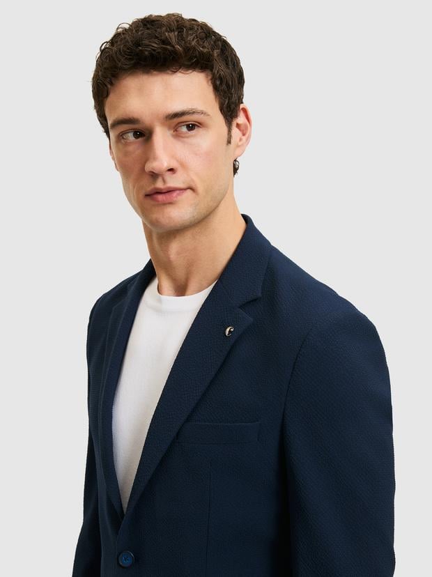 Lacivert Slim Fit Ceket