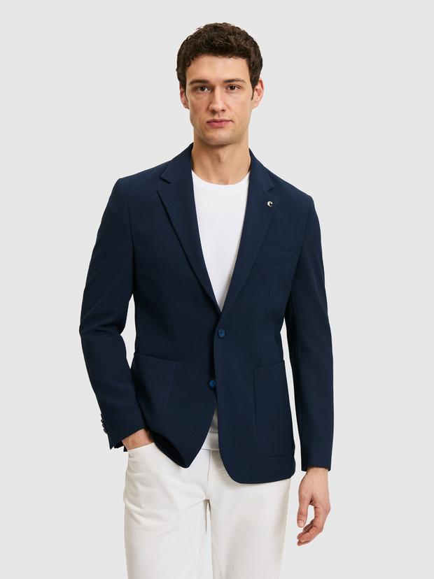 Lacivert Slim Fit Ceket