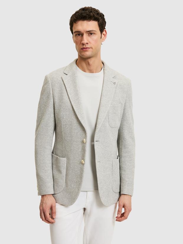 Gri Slim Fit Spor Ceket