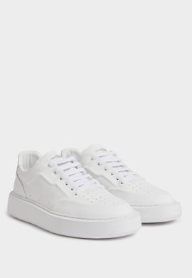 Beyaz %100 Deri Sneaker Ayakkabı
