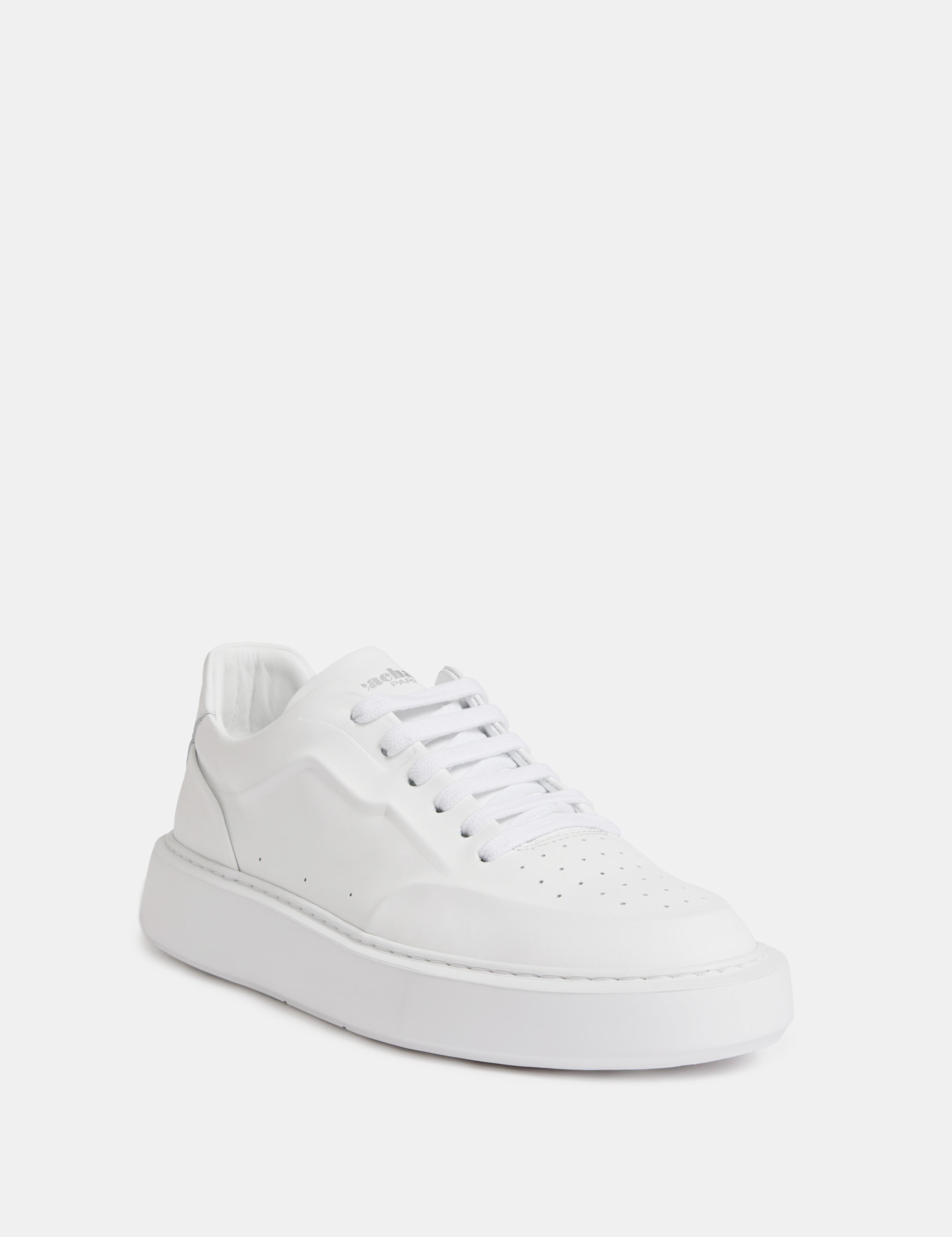 Beyaz %100 Deri Sneaker Ayakkabı - 50324386003