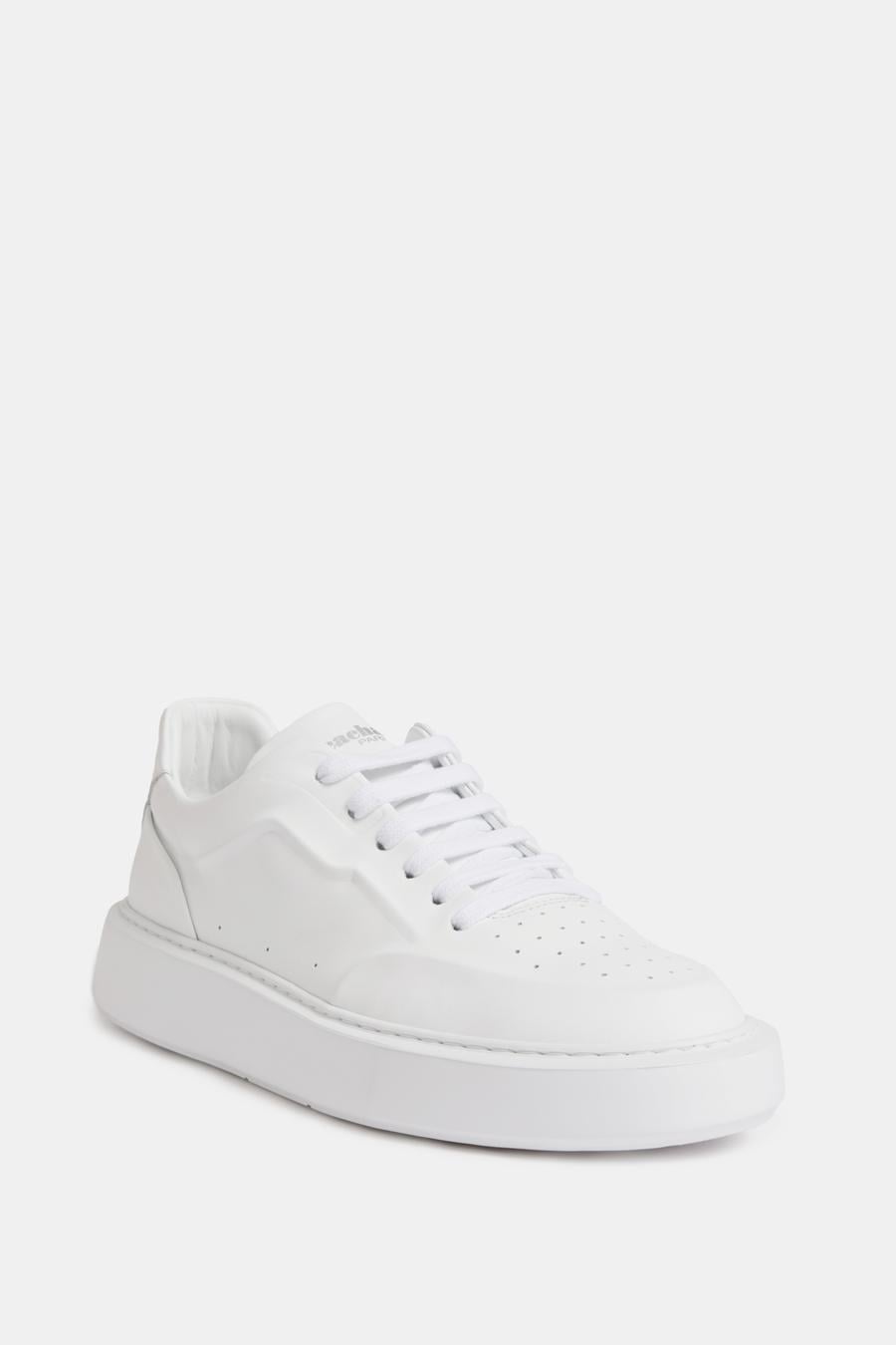 Beyaz %100 Deri Sneaker Ayakkabı - 50324386003