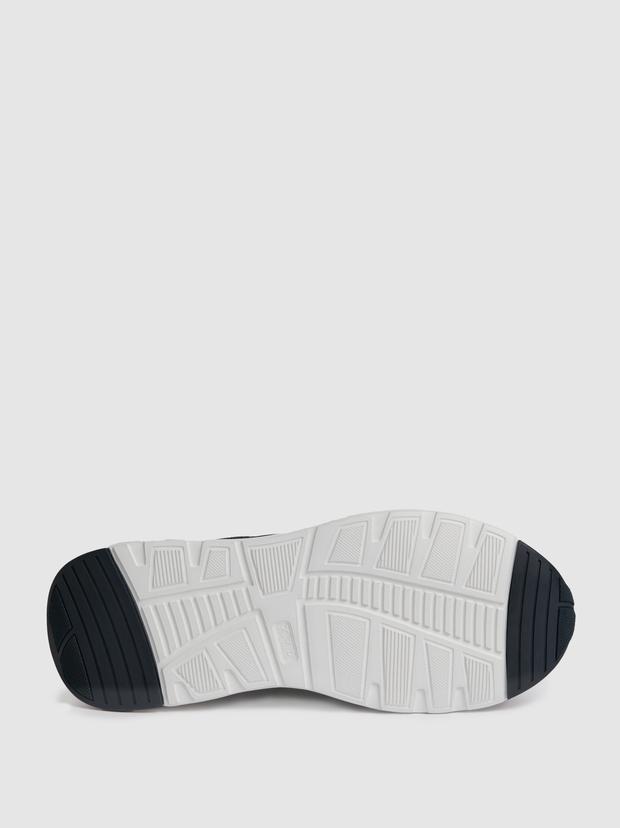 Lacivert %100 Deri Sneaker Ayakkabı
