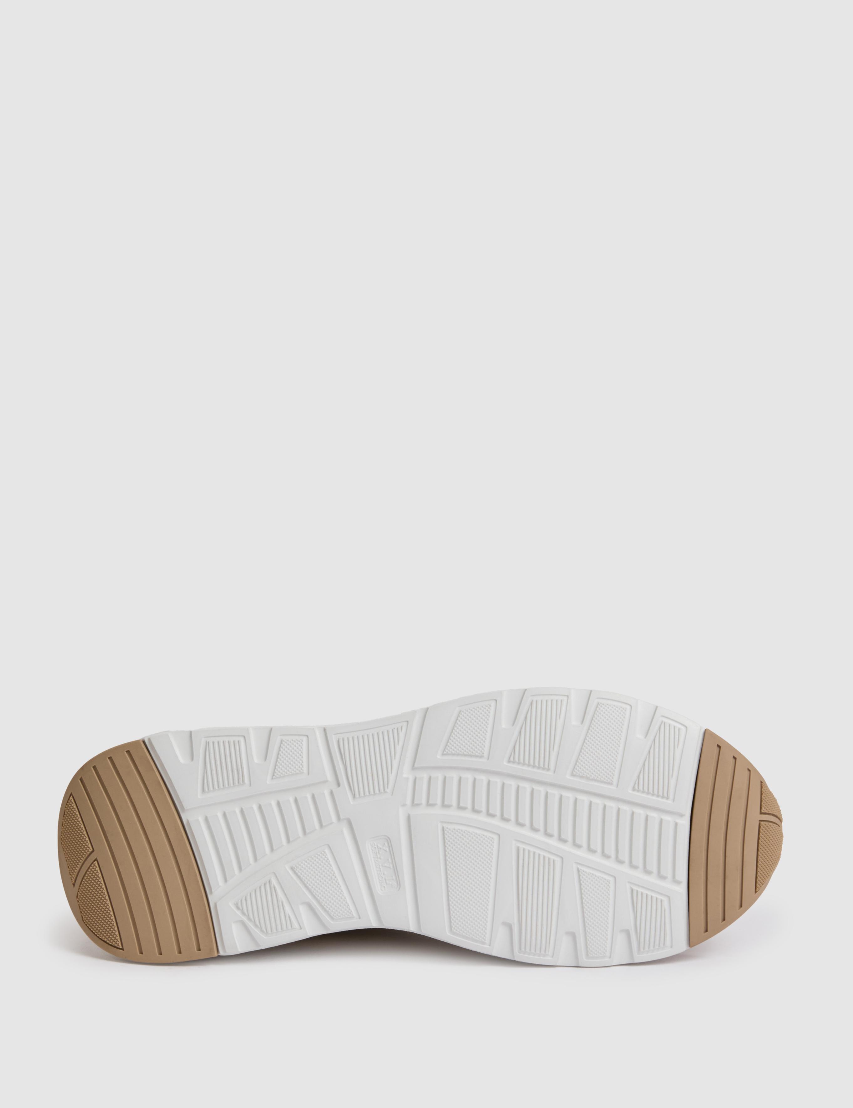 Bej %100 Deri Süet Sneaker Ayakkabı - 50324394013