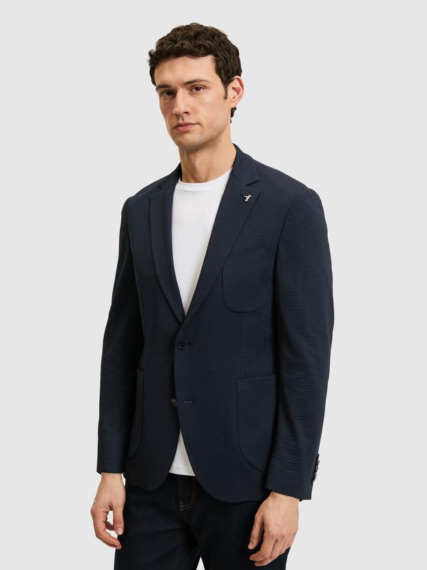 Lacivert Slim Fit Spor Ceket