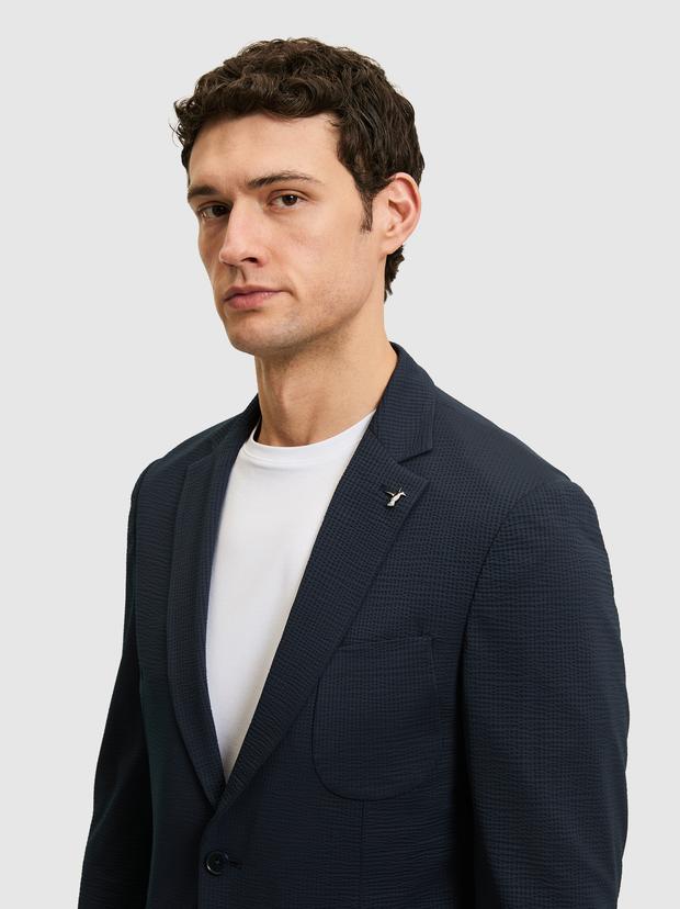 Lacivert Slim Fit Spor Ceket