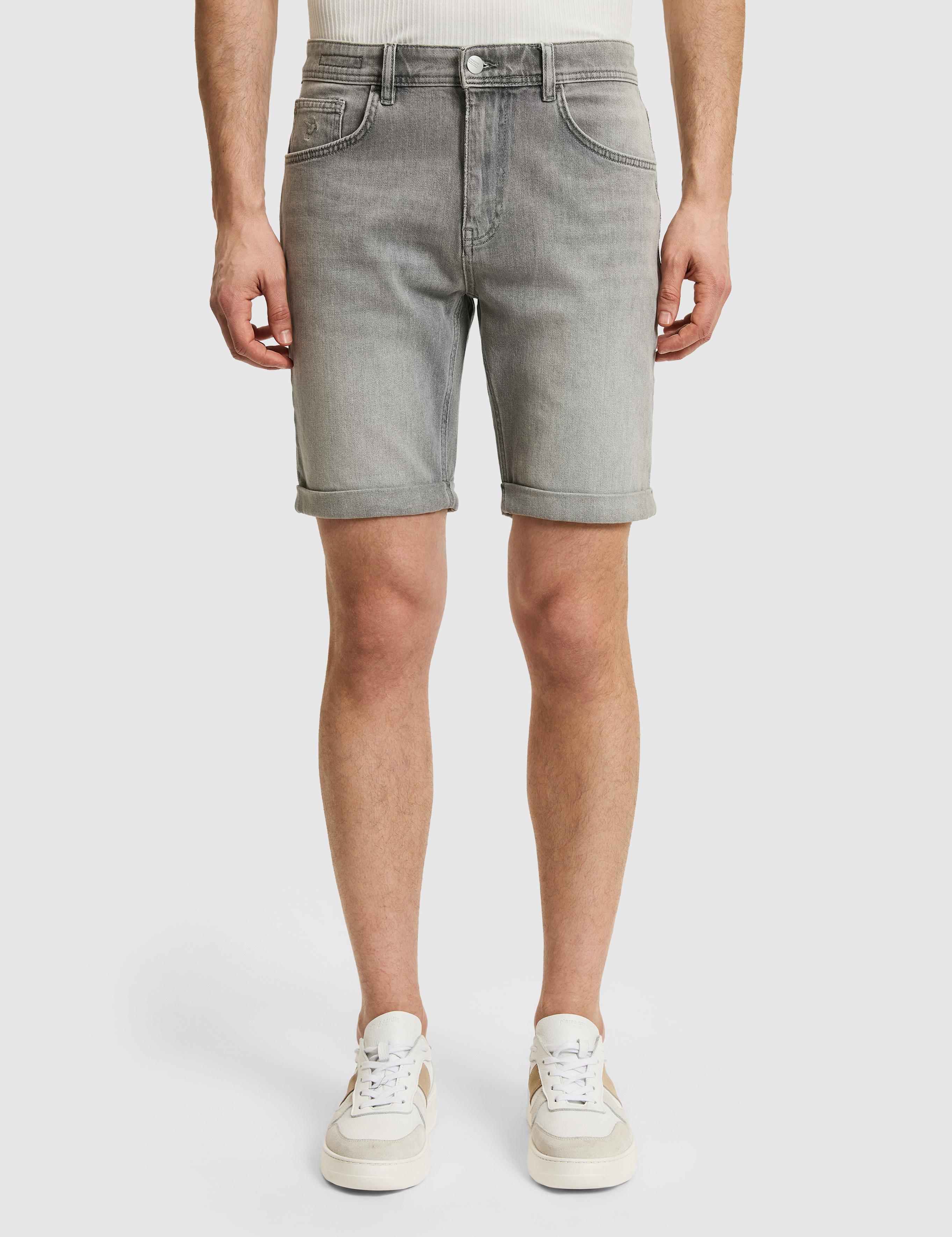 Gri Regular Fit Jean Bermuda Şort - 50268924003