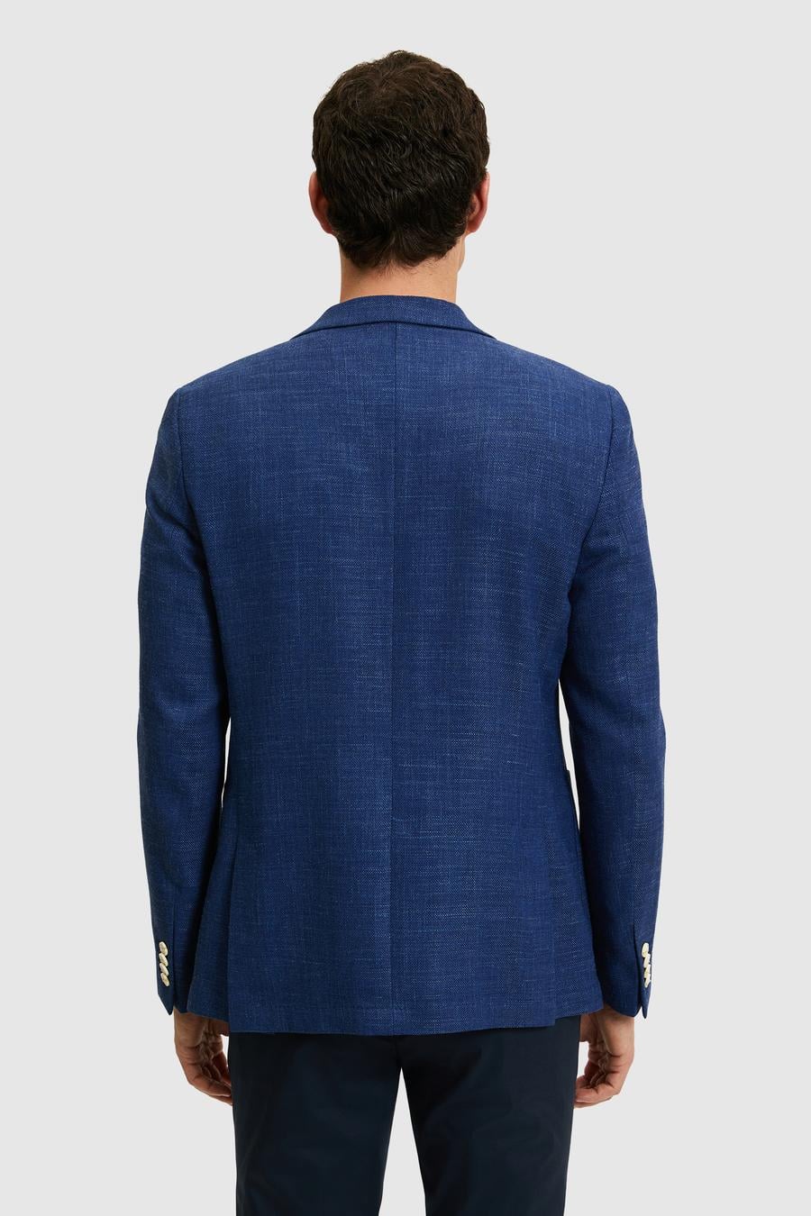 Mavi Slim Fit Keten Karışımlı Ceket - 50264777192