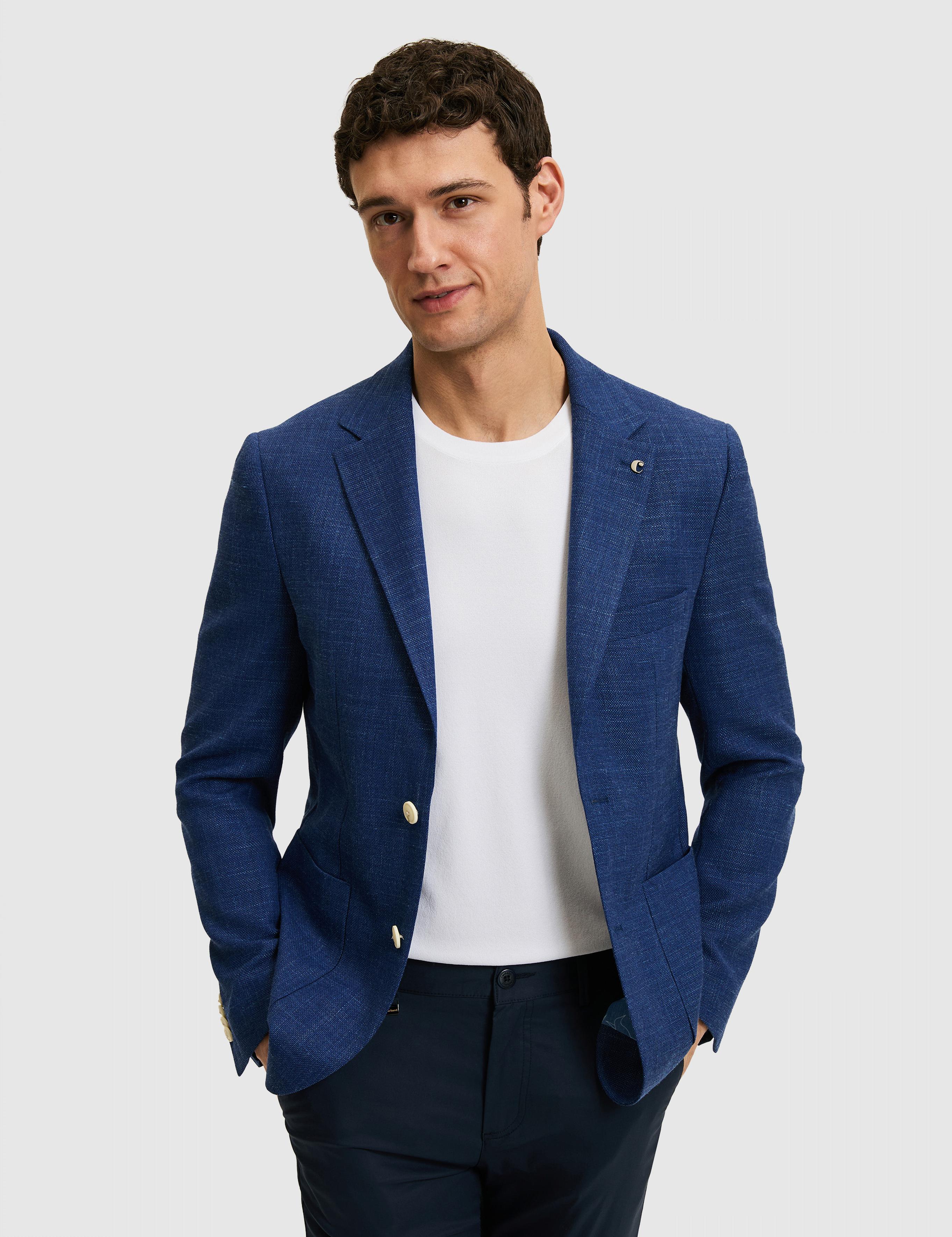Mavi Slim Fit Keten Karışımlı Ceket - 50264777192