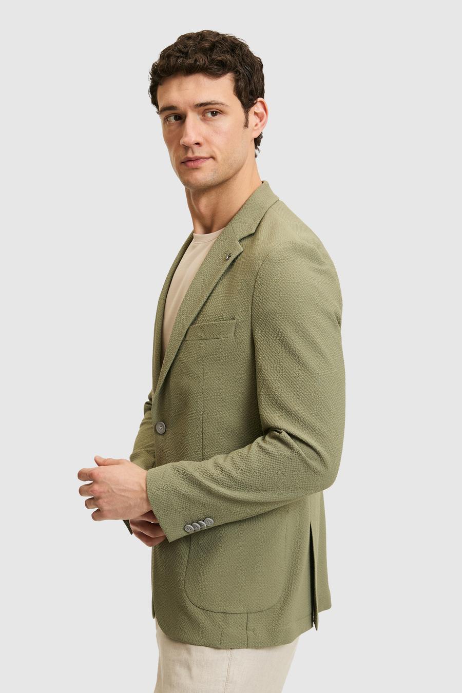 Haki Slim Fit Ceket - 50264783104