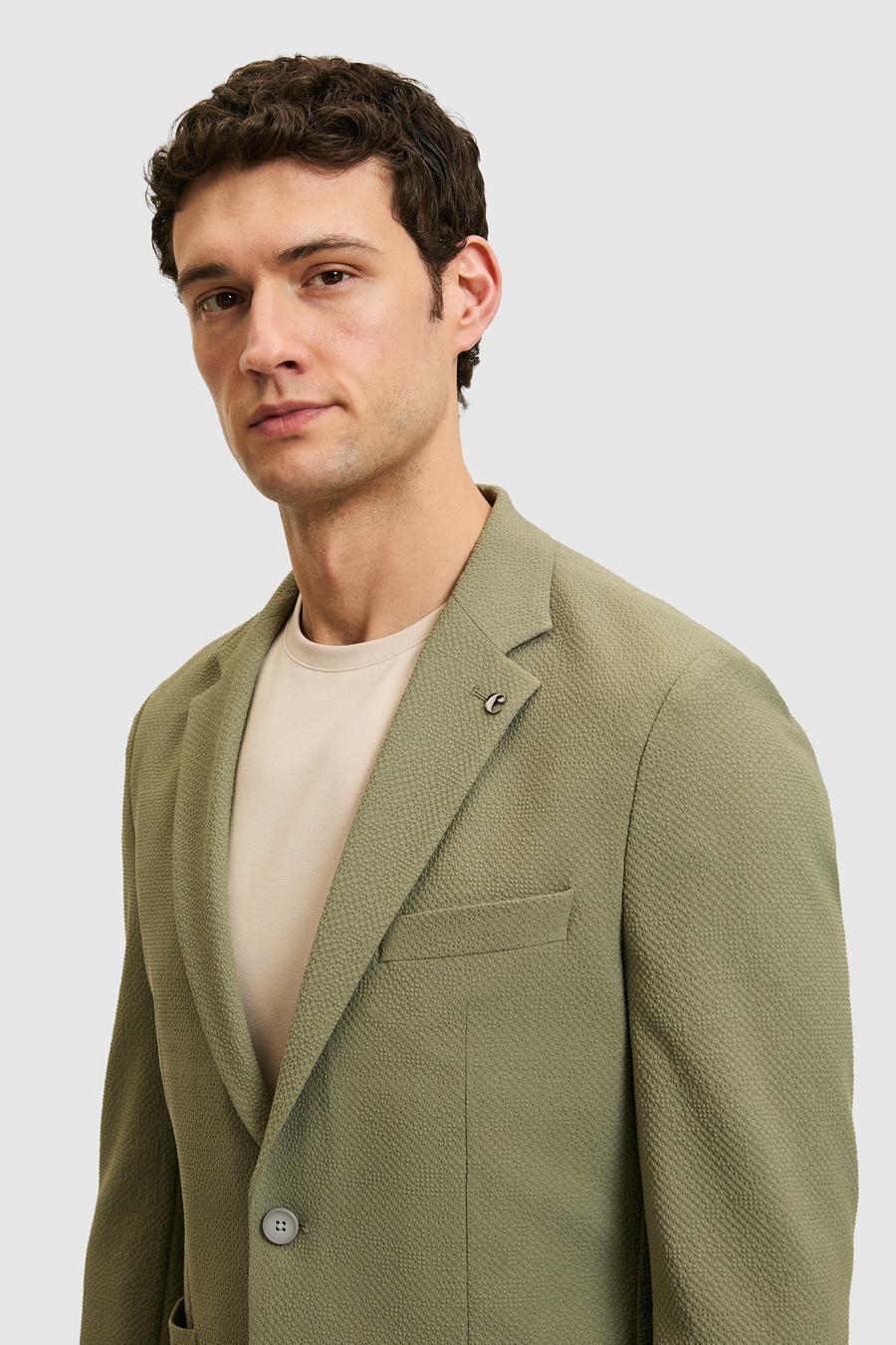 Haki Slim Fit Ceket - 50264783104