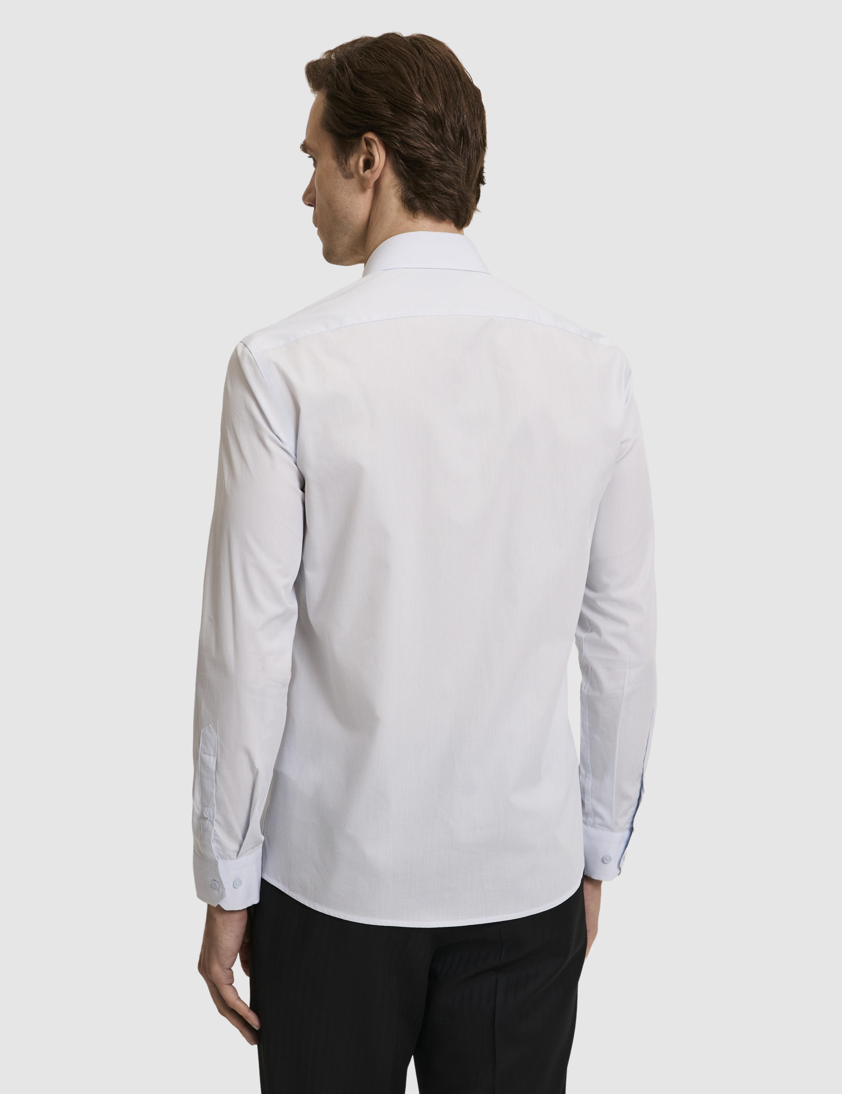 Açık Mavi Slim Fit Pamuk Klasik Gömlek - 50294746024