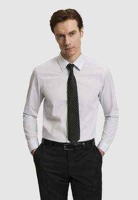 Açık Mavi Slim Fit Pamuk Klasik Gömlek